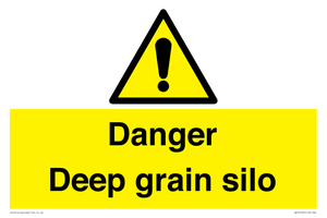 Danger Deep grain silo